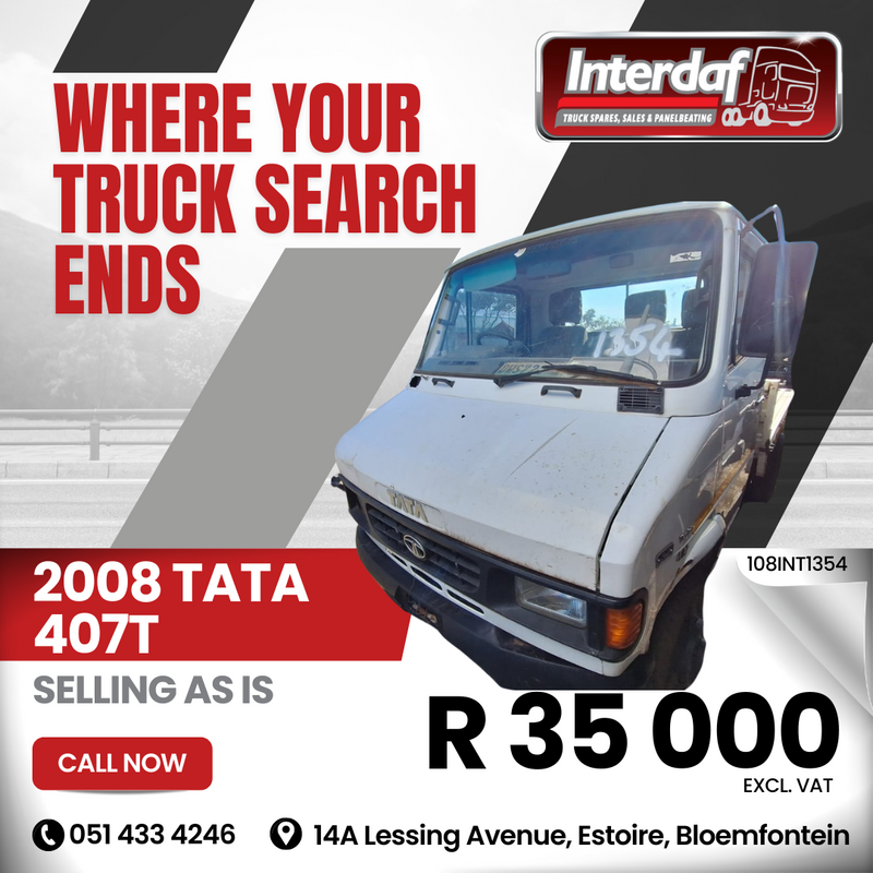 2008 Tata 407T Selling AS IS (INT1354)