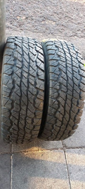 Normal tyres and rims are on sale