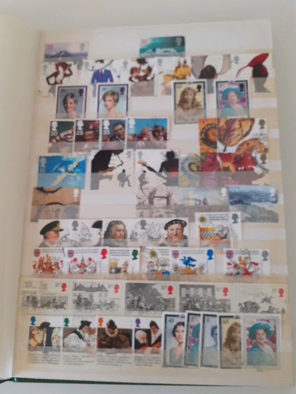 Stockbook of GB stamps.