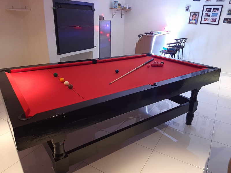 Recovering of Snooker and Pool tables with a new cloth