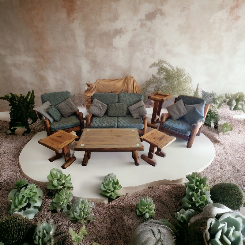 Rustic lounge lapa living room furniture set