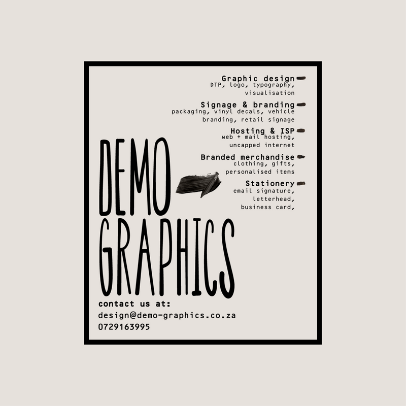 Demo-Graphics | design, branding and web services