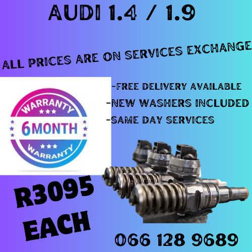 AUDI 1.4 &amp; 1.9 DIESEL INJECTORS FOR SALE ON EXCHANGE OR TO RECON YOUR OWN