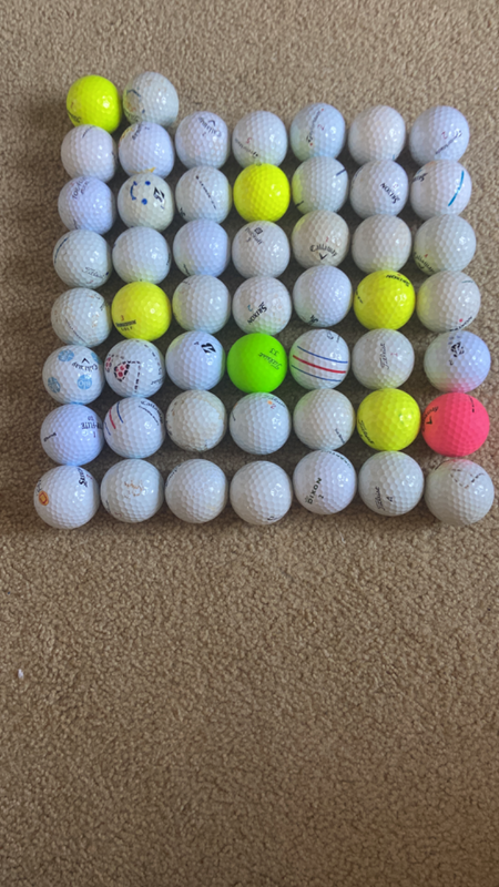50 &#43; second hand golf balls for sale