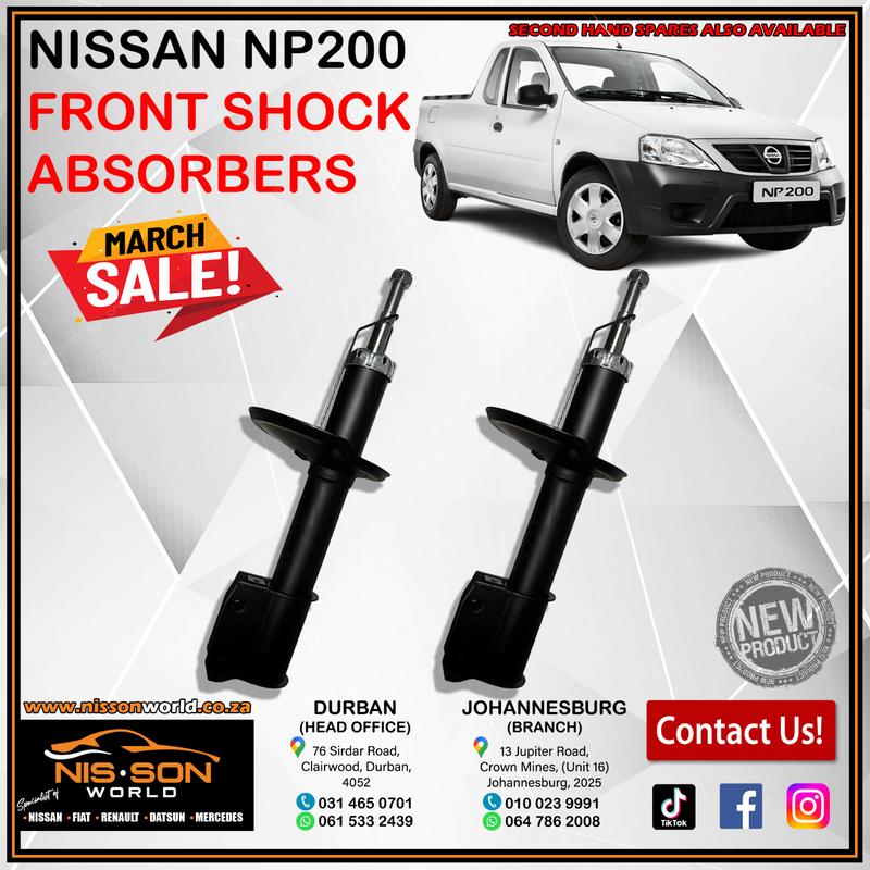 NISSAN NP200 FRONT SHOCK ABSORBERS