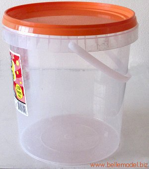 Gezina: Buckets - plastic - Transparent - 9 liter