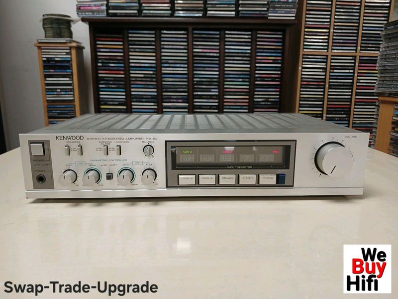MINT! Kenwood KA-52 Stereo Integrated Amplifier - 3 MONTHS WARRANTY (WeBuyHifi)