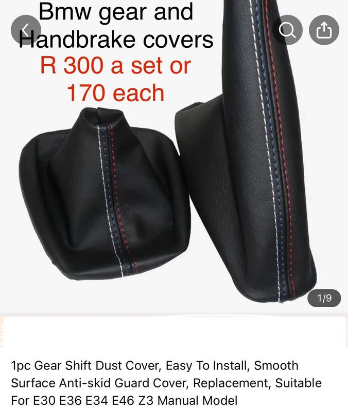Bmw gear and handbrake M colours covers