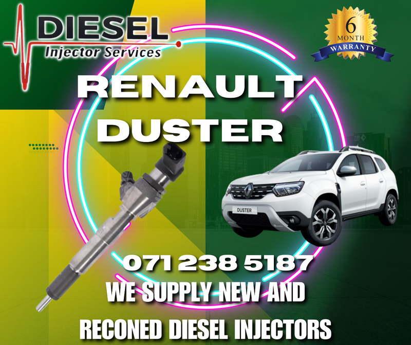 RENAULT DUSTER DIESEL INJECTORS FOR SALE OR RECON