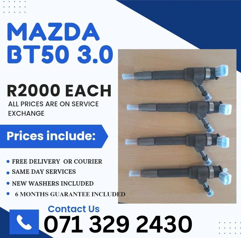 MAZDA BT50 3.0 DIESEL INJECTORS FOR SALE WITH WARRANTY