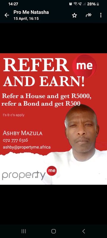 REFER A HOUSE TO SELL AND EARN R5000