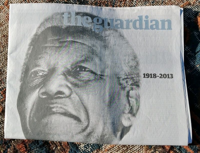 Mandela 1918-2013 the guardian UK full newspaper