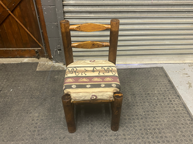 Log Patterned Dining Chair -REDUCED-