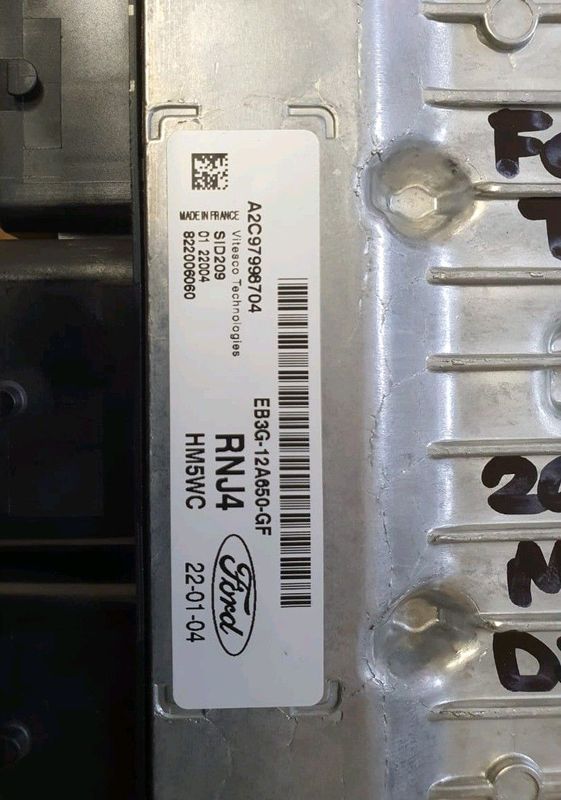 Ford Ranger T8 2.2 TDCI Diesel 2011-2023 Continental FoMoCo ECU part# EB3G 12650-GF