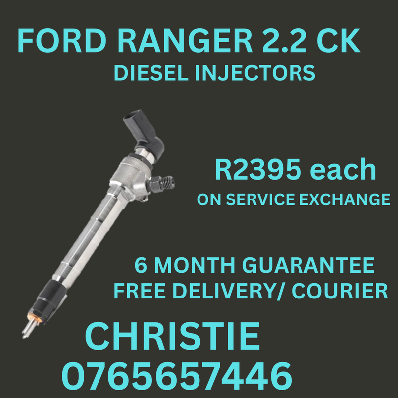 FORD RANGER 2.2 DIESEL INJECTORS FOR SALE WITH 6 MONTH GUARANTEE