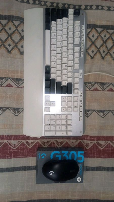 Logitech G305 mouse and Redragon keyboard