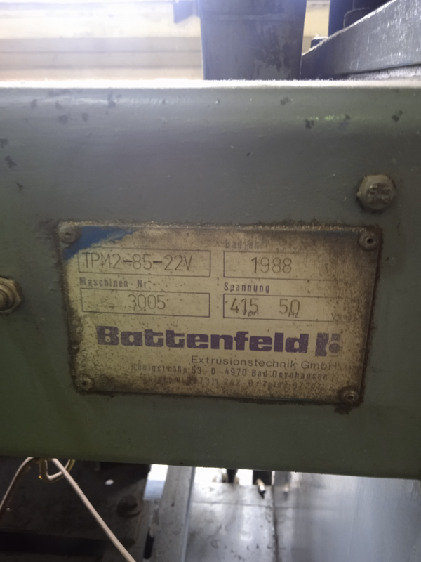Battenfeld Extruder for sale