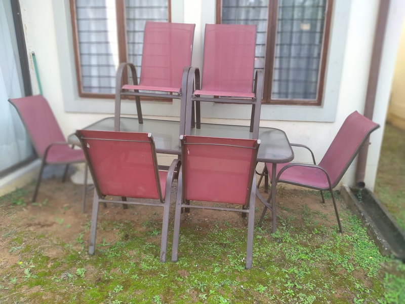 Outdoor Table &amp; Chair Set For Sale