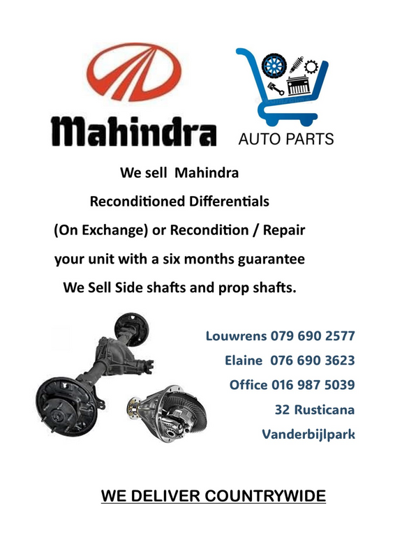 Mahindra Diffs (on exchange) with a three-months guarantee!!!