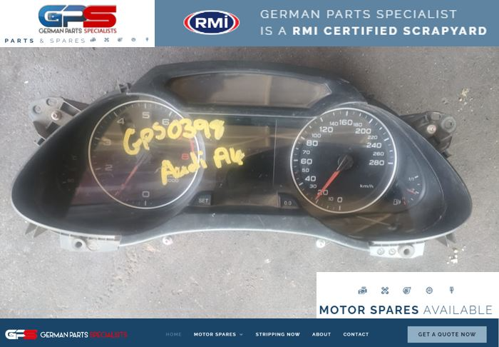 AUDI A4 1.8 TFSI CDH 2011 USED CLUSTER / SPEEDOMETER FOR SALE