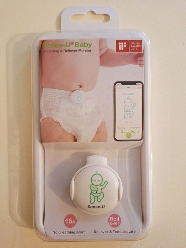 Sense-U Baby Monitor with Breathing  Rollover Movement and Temperature Sensors