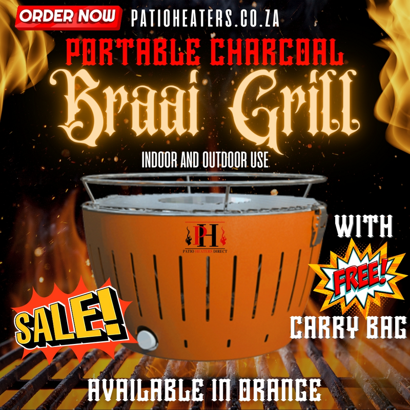 Portable Charcoal Braai Grill for Indoor/Outdoor Use ON PROMOTION.