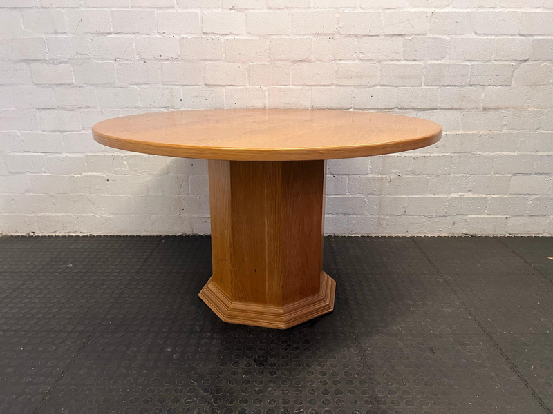 Round Wooden Dining Table -
