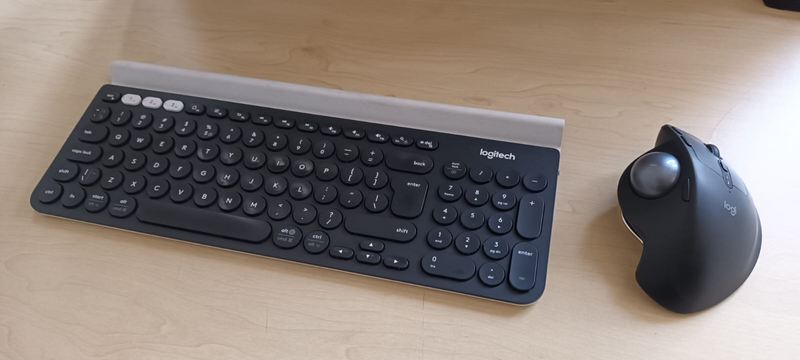Logitech K780 Keyboard and Logitech Ergo Mouse