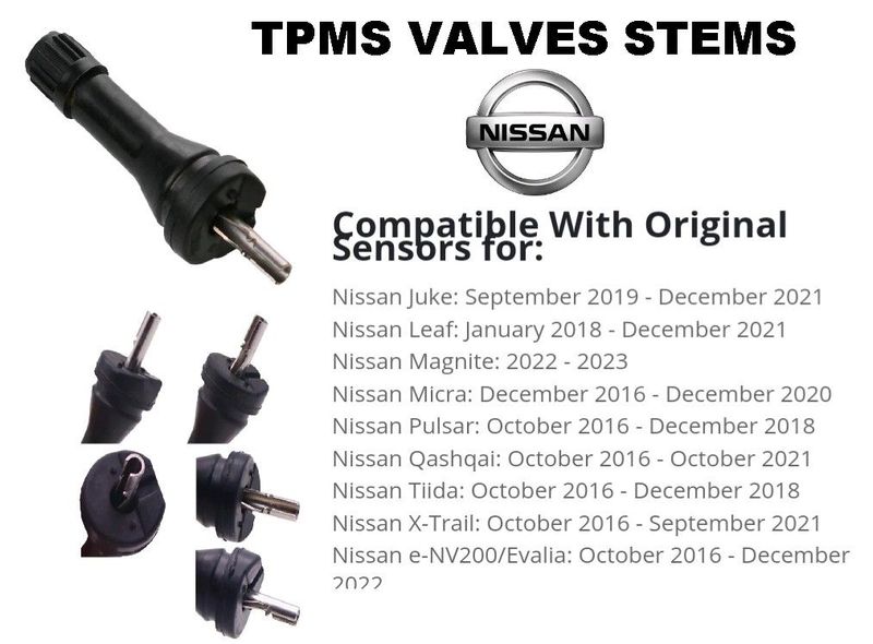 Nissan Tyre TPMS valve stems