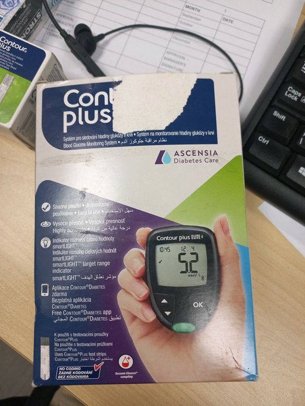 Contour Plus Elite glucose meter with 50 strips