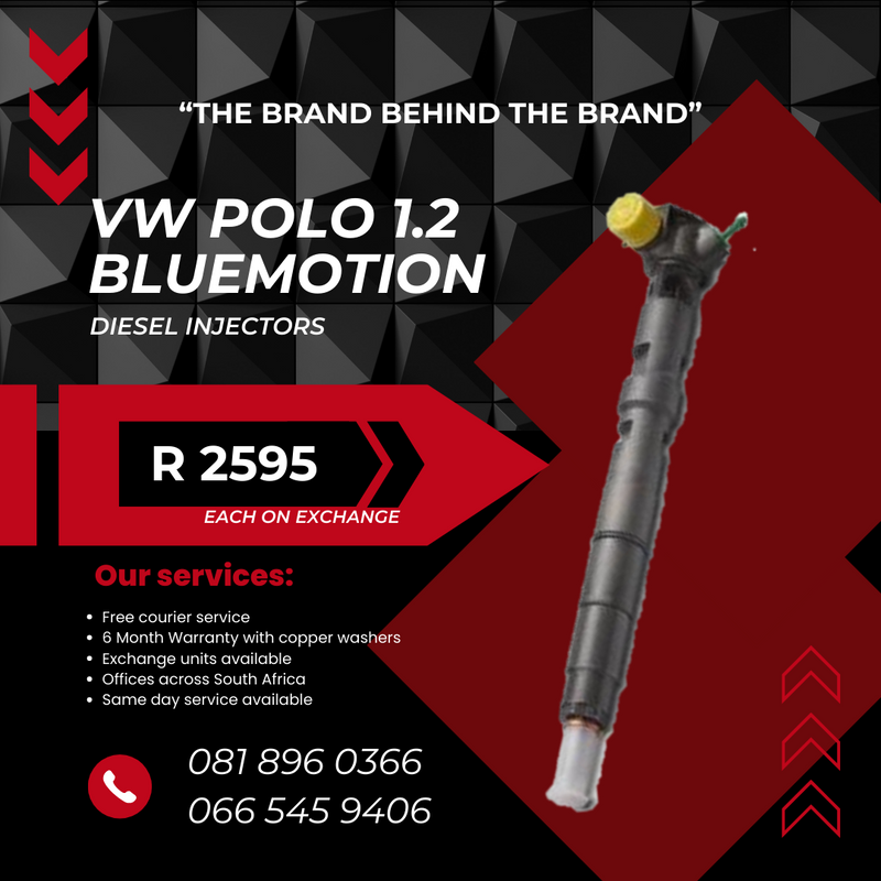 VW POLO 1.2 BLUEMOTION DIESEL INJECTORS FOR SALE ON EXCHANGE