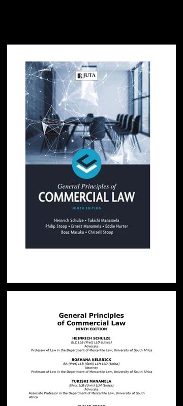 General Principles of Commercial Law 9th edition