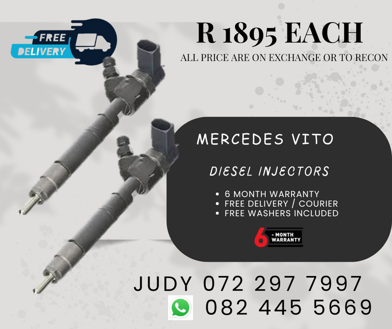 Mercedes Vito Diesel Injectors for sale on service exchange or to recon