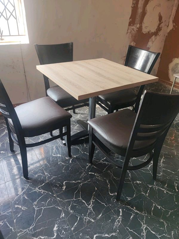 Wooden table and chairs for sale