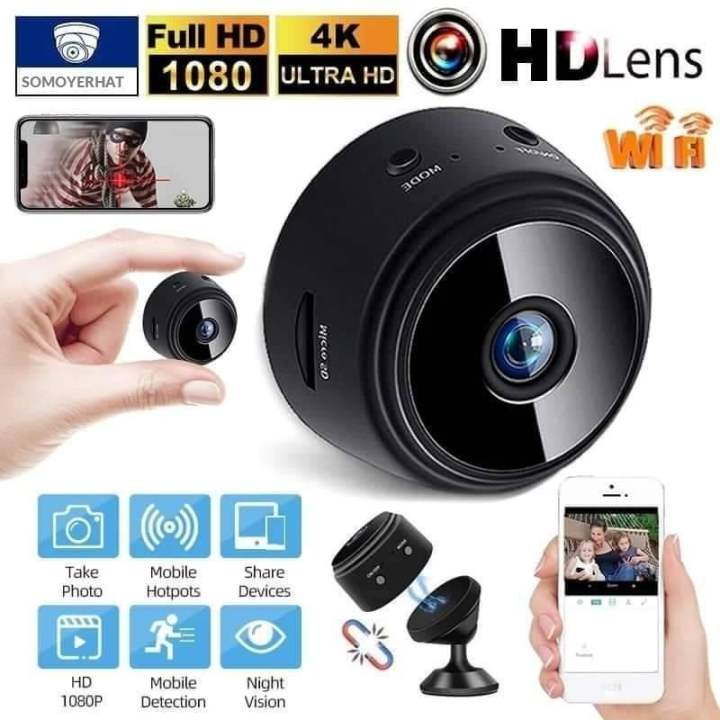 Miniature WiFi Spy Camera, Portable HD VCR DVR Camera with Night Vision, Motion Sensor and more. NEW