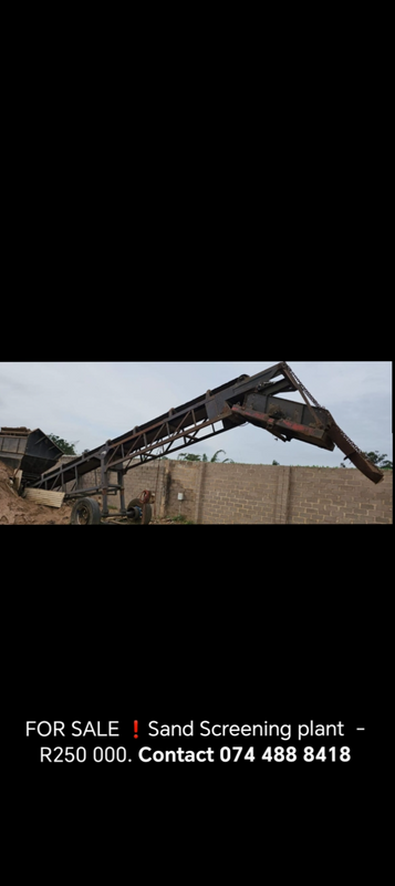 FOR SALE! SAND SCREENING PLANT