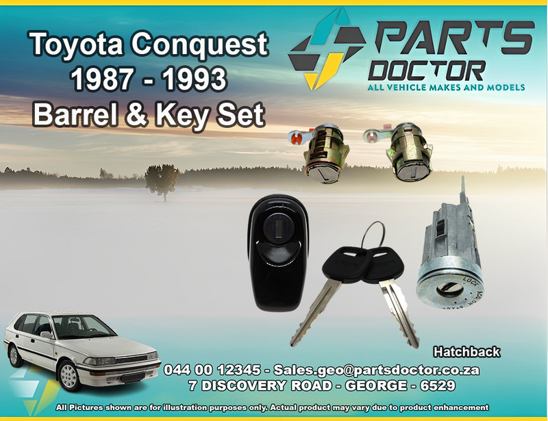 TOYOTA CONQUEST 1987 - 1993 BARREL &amp; KEY SET