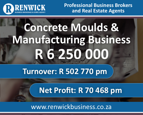 Business for Sale: Concrete Moulds &amp; Manufacturing