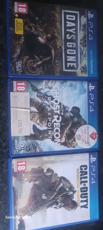 3 Ps4 games for sale swap or sell
