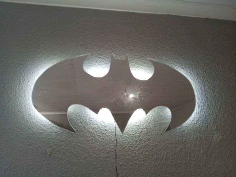 Batman night light mirror