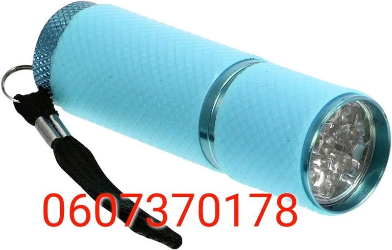 UV Flash Light Aluminum UV Ultraviolet 9 Led Torch (Blue) (Brand New)