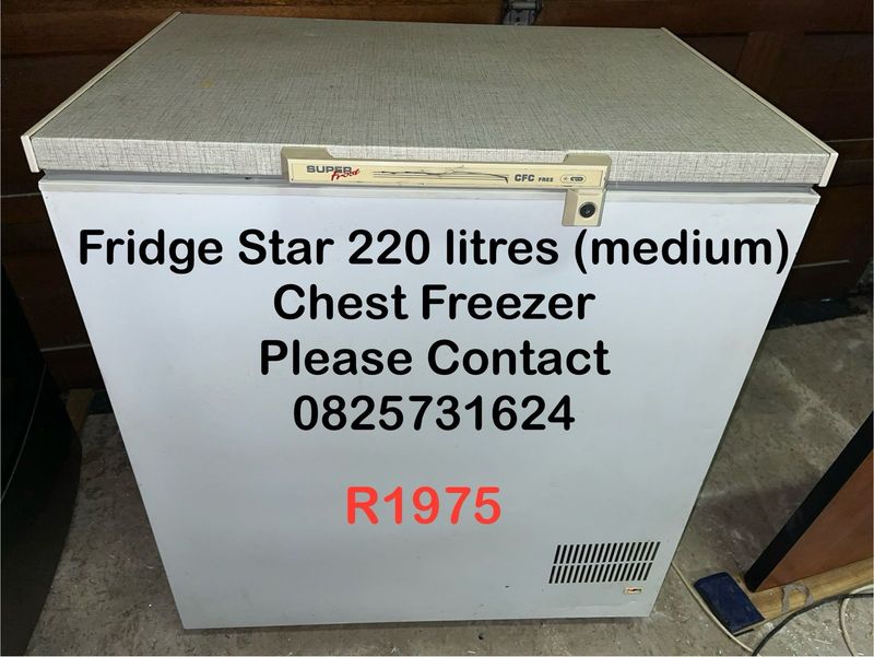 Freezer - Fridge Master 220 litres Chest in White - Excellent - Guarantee - Delivery Arranged