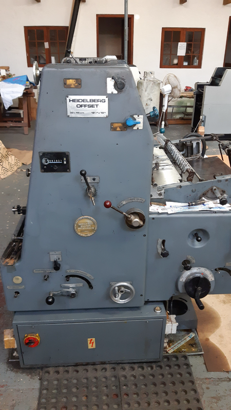 Heidelberg GTO Litho printing machine with numbering and perfing