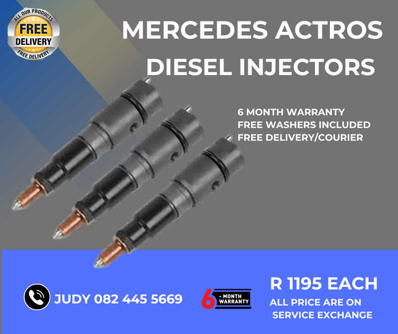 Mercedes Actros Diesel Injectors for sale on service exchange or to recon