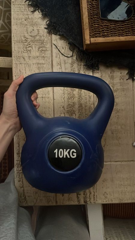 blue 10kg kettlebell