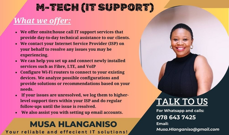 M-Tech (onsite/house call IT support services)