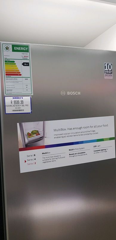 Bosch 302L fridge freezer for sale