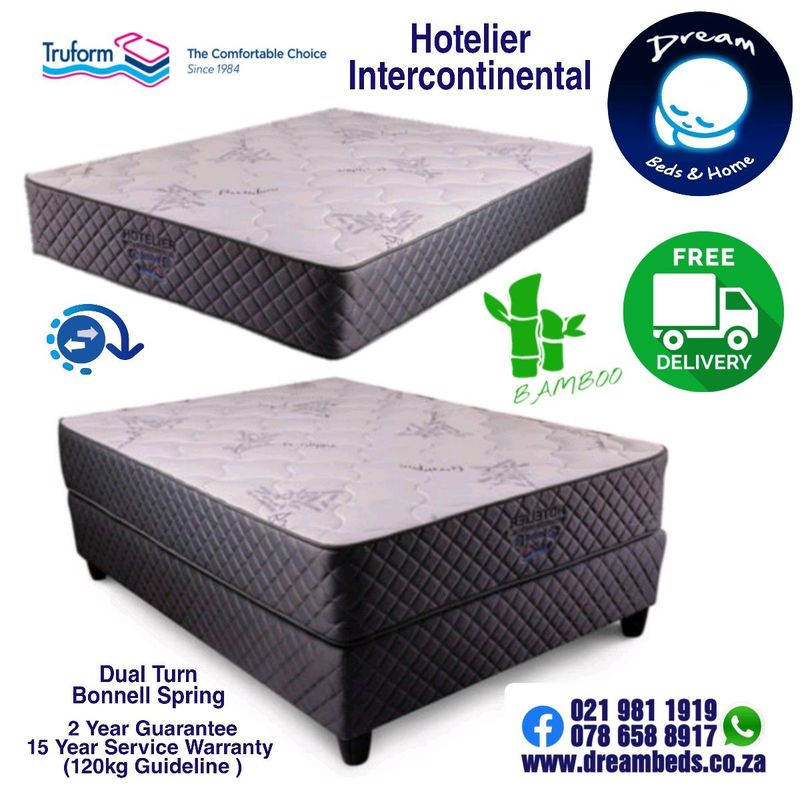 Good comfortable bed for 120 to 130kg per person FREE DELIVERY from R3949