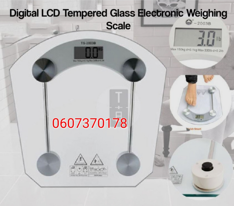 Electronic Glass Scale - Bathroom Weight Scale (Brand New)