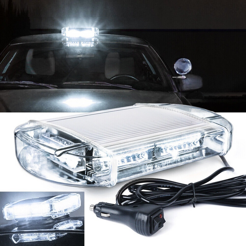 Vehicle Strobe Roof Top Flash Light COOL WHITE Light Colour. Magnetic Mount. Brand New Products.